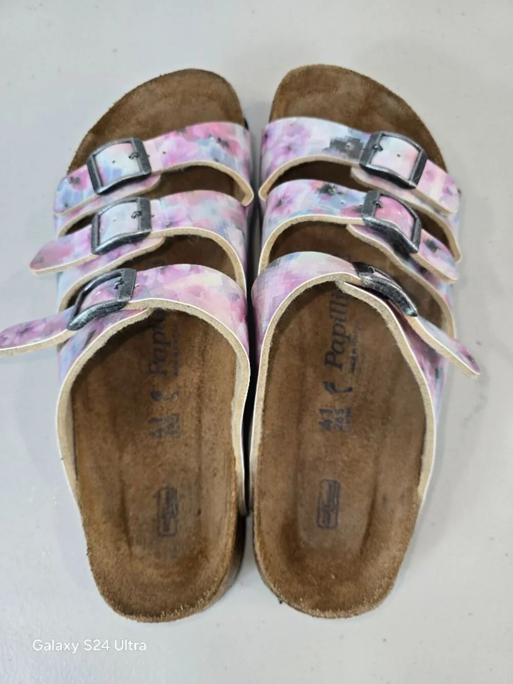 Papillio Florida sandals with rose pattern women's size 10 - Picture 4 of 9